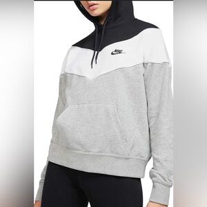 Nike Heritage Gray and Black Hoodie